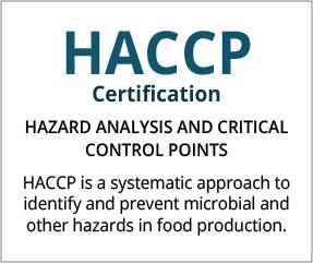 HACCP Certification Coimbatore